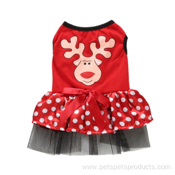 New Christmas series dress small pet dog clothes